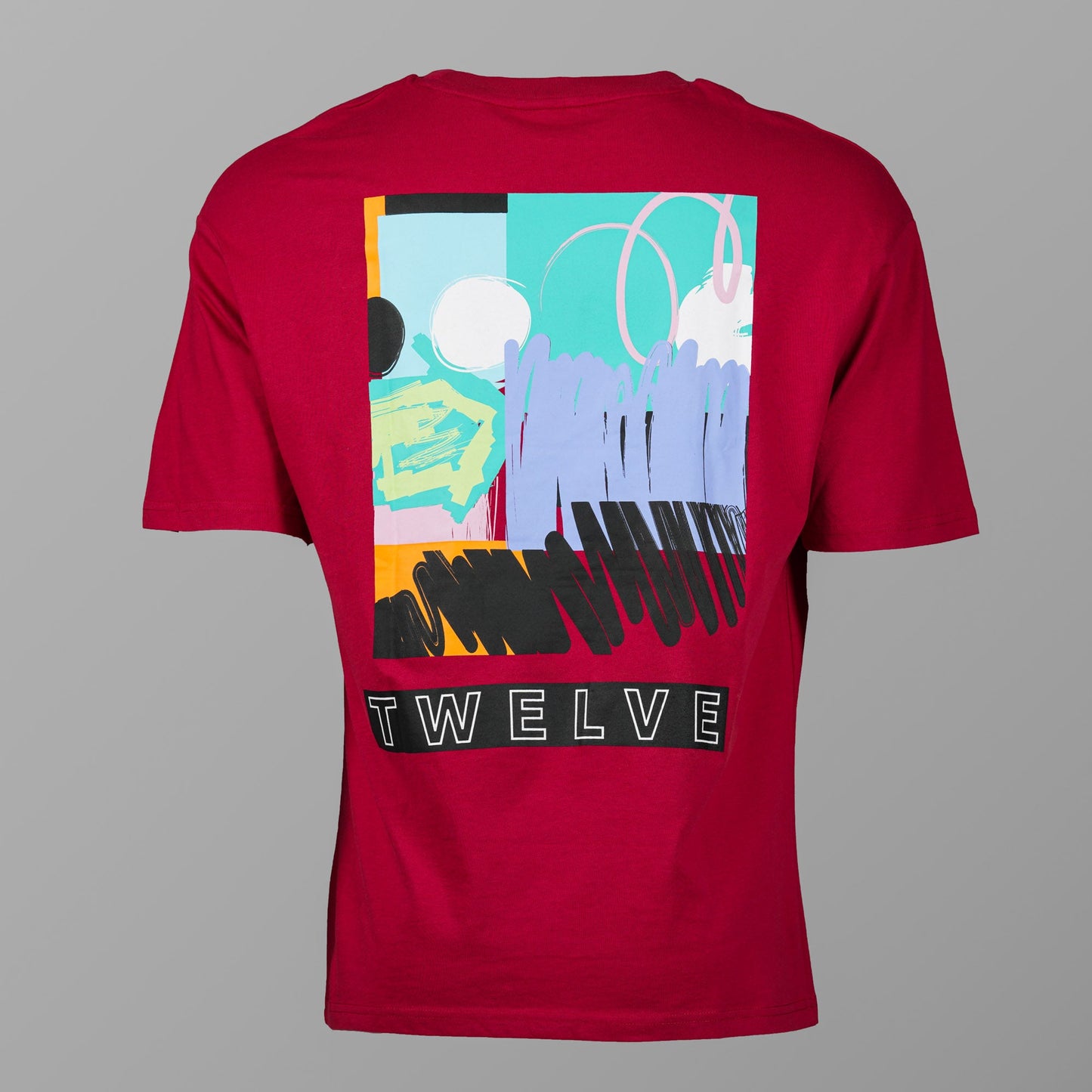 Mens Vintage Red T- Shirt Aop