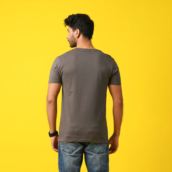 MENS T- SHIRT-GRAPHITE