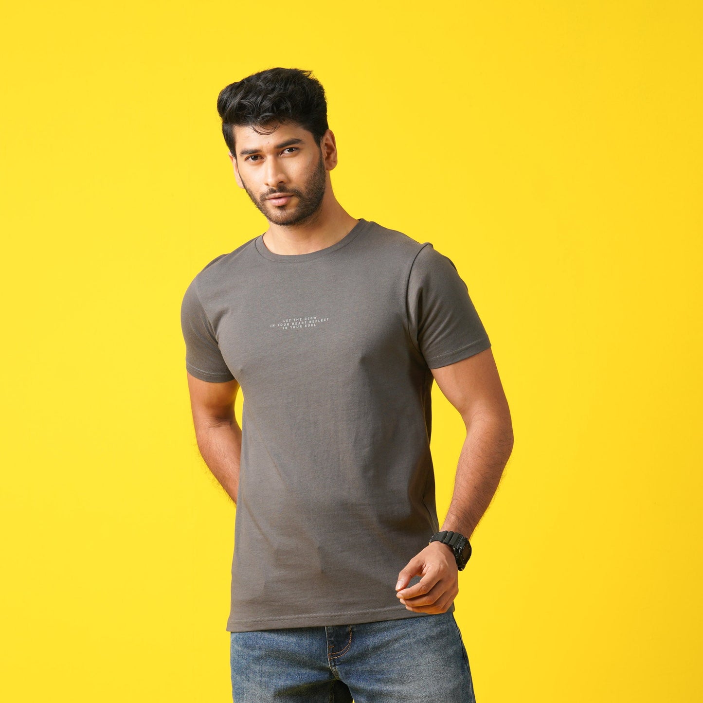 Mens T- Shirt-Graphite