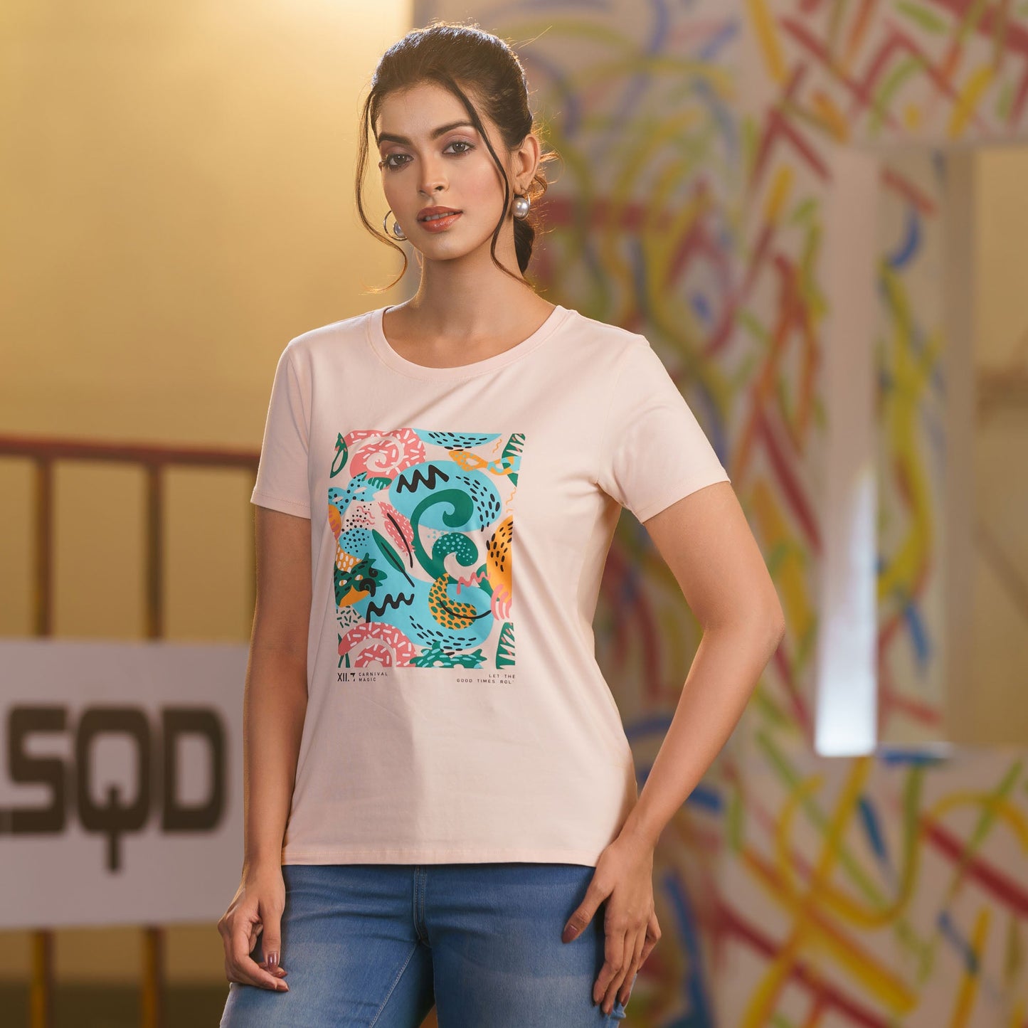 LADIES T-SHIRT-PINK