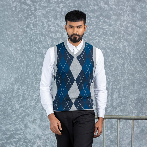 MENS VEST- NAVY