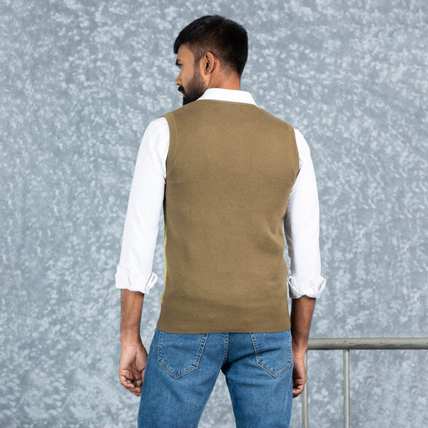 MENS VEST- OLIVE