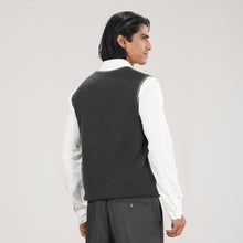 Load image into Gallery viewer, Men’s Olive Sweater Vest
