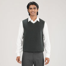 Load image into Gallery viewer, Men’s Olive Sweater Vest
