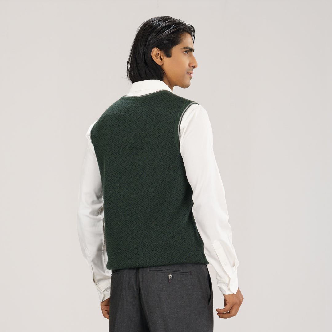 Mens Olive Sweater Vest