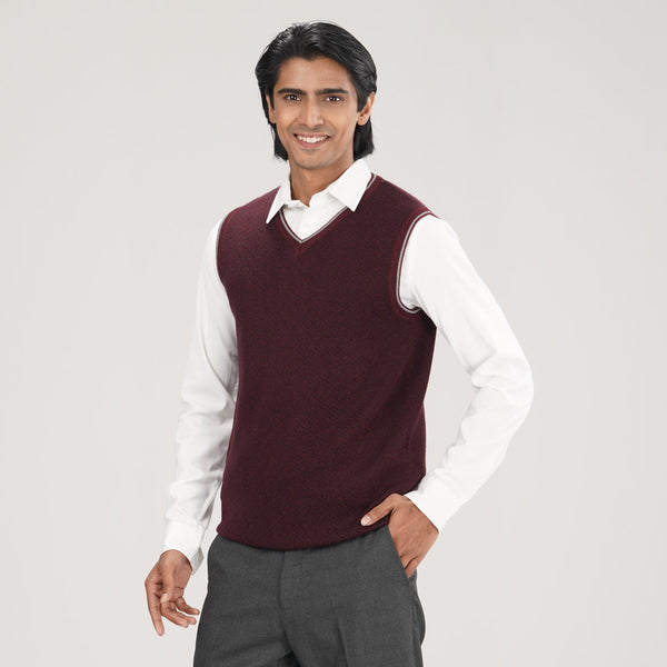 Men’s Maroon Sweater Vest