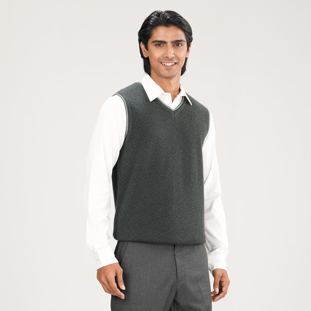 Men’s Olive Sweater Vest