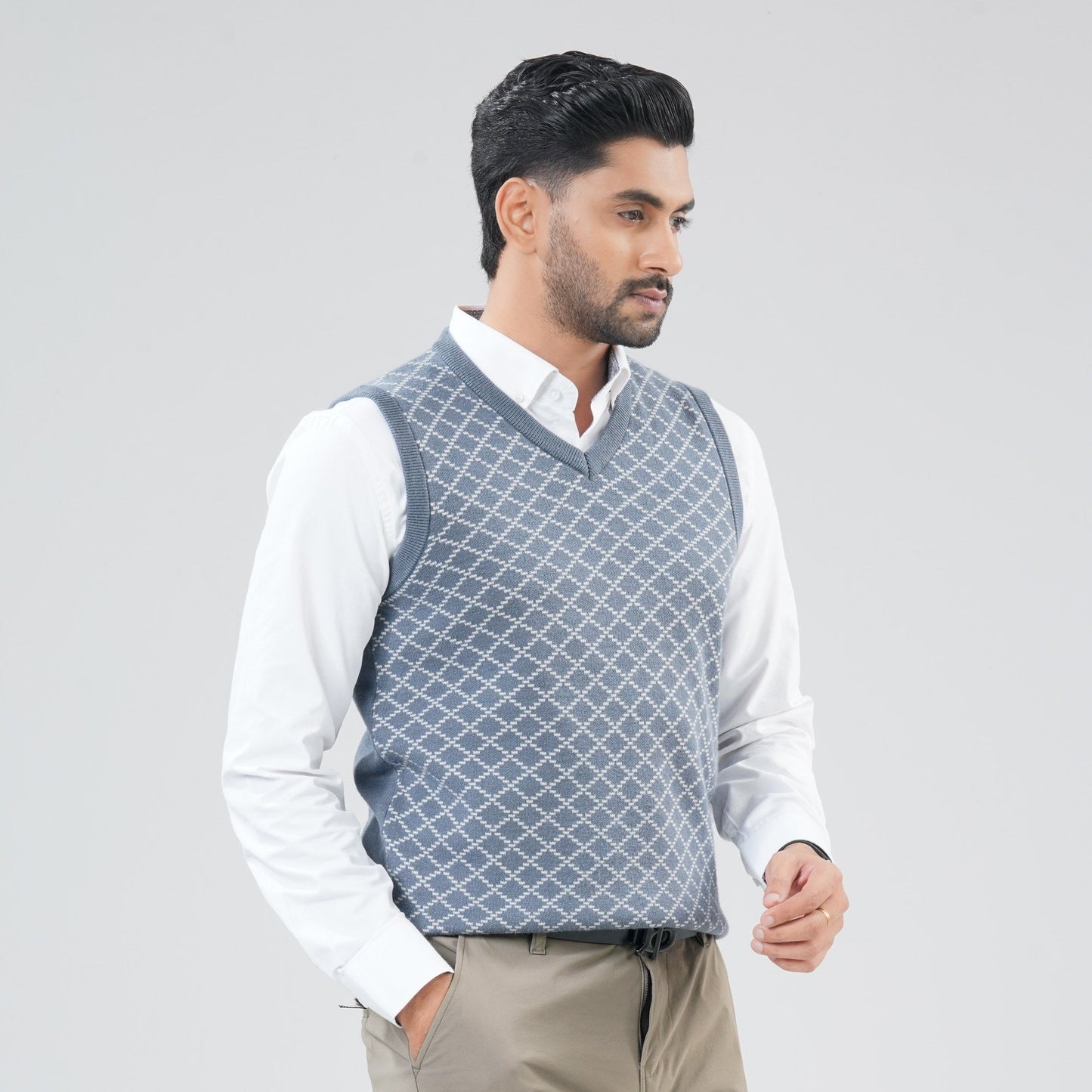 Men's Grey Sweater Vest