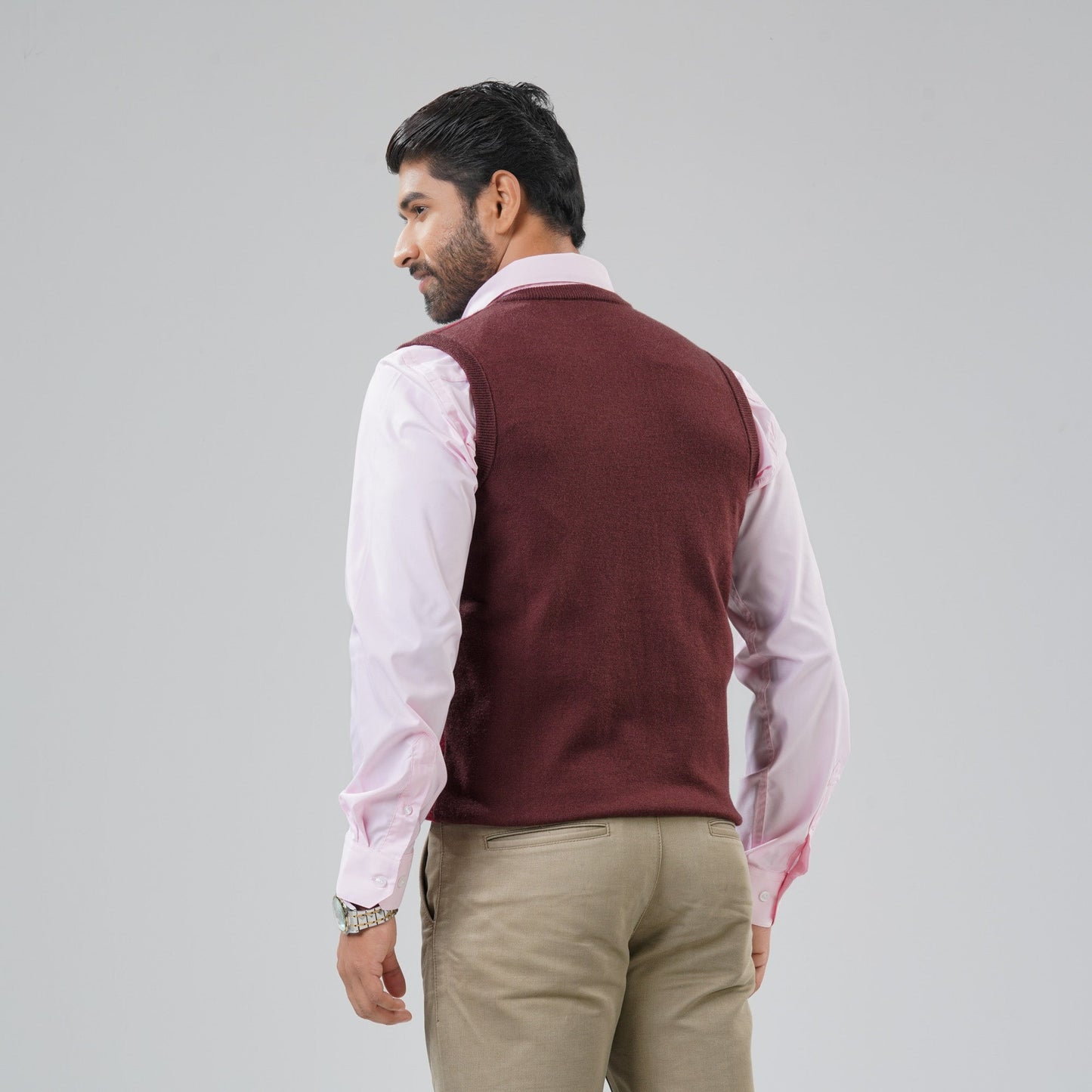 Men's Maroon Sweater Vest