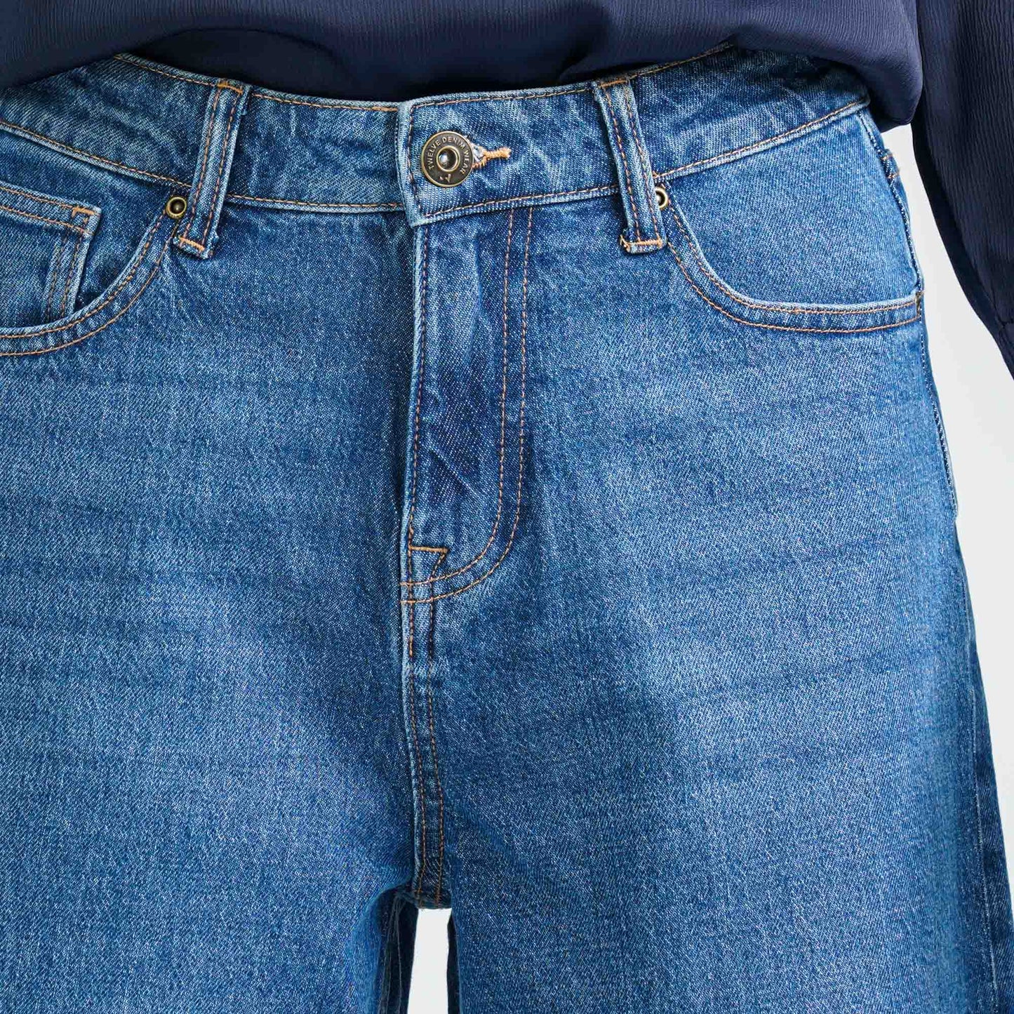 Womenâ€™s Mid Blue Denim Pant