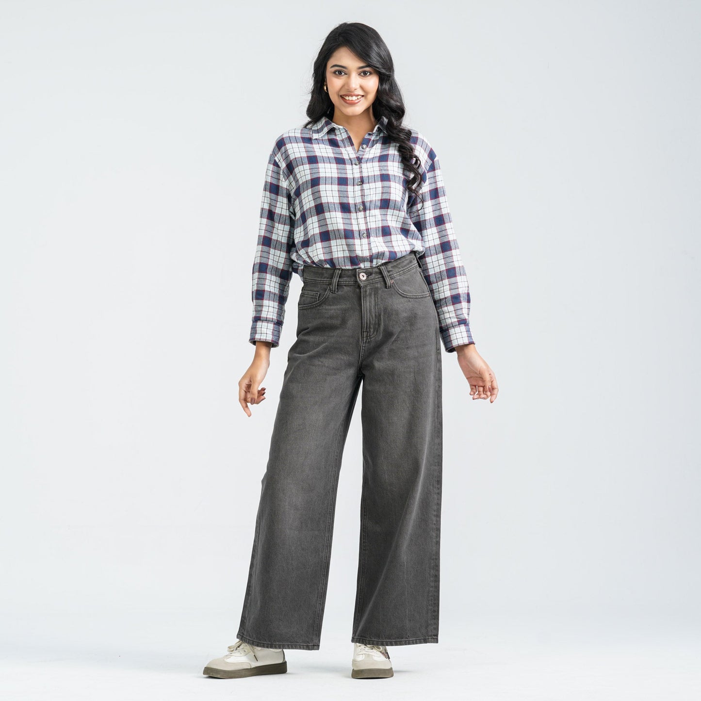 Womenâ€™s Dark Grey Denim Pant