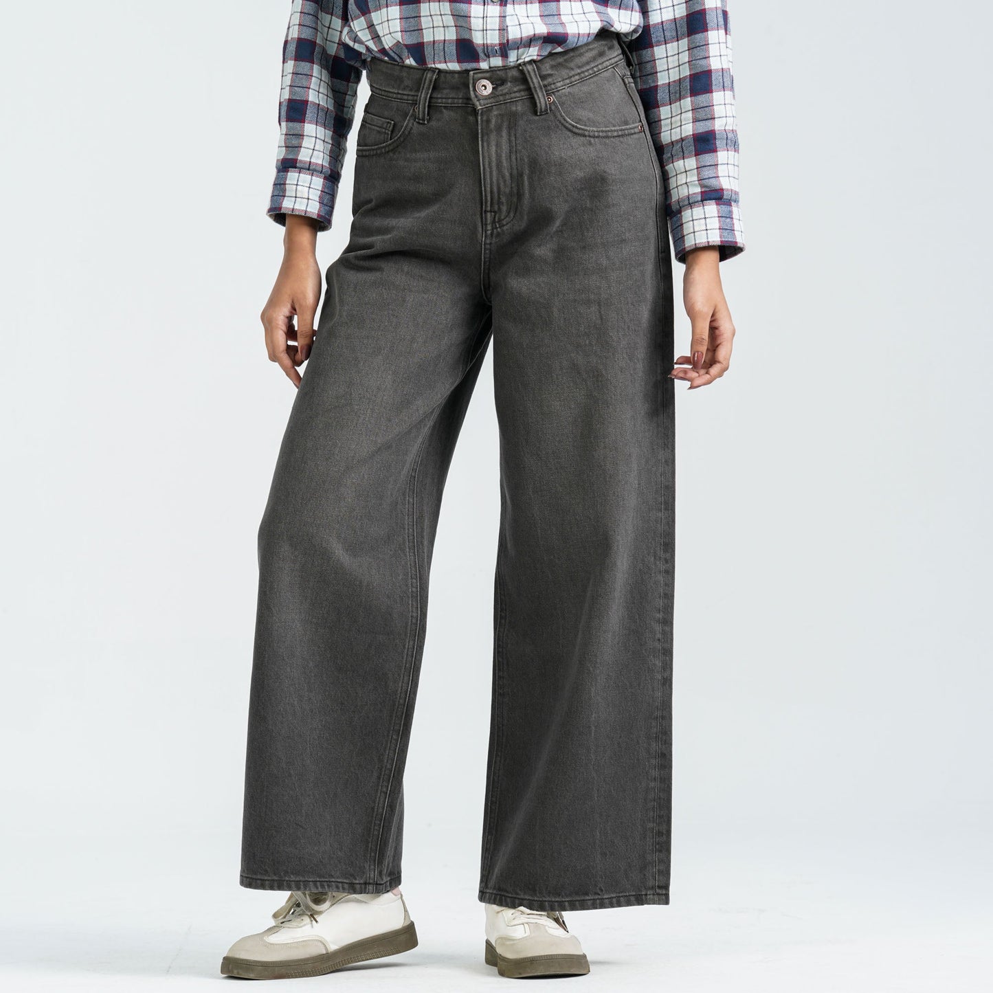Womenâ€™s Dark Grey Denim Pant