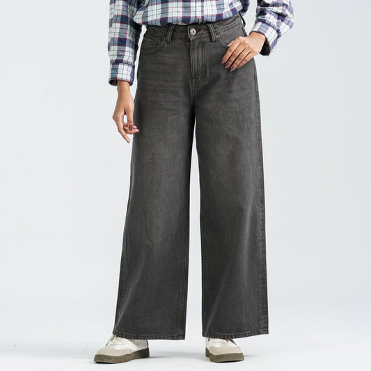 Womenâ€™s Dark Grey Denim Pant