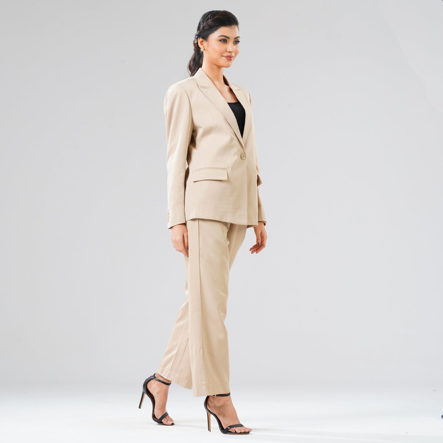Womens Beige Blazer