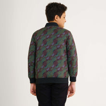 Load image into Gallery viewer, Boy&#39;s Olive Printed Bomber Jacket
