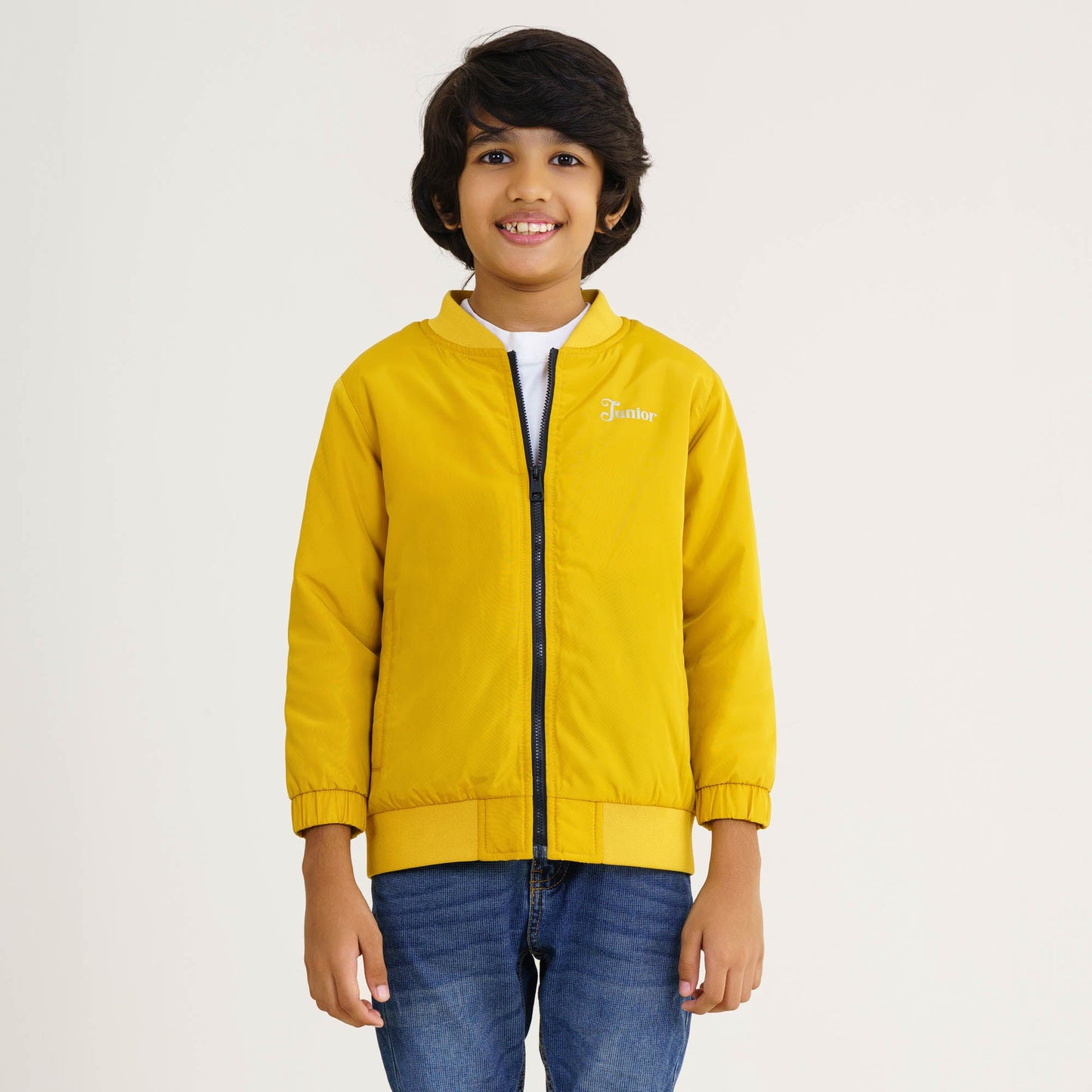 Baby Boys Mustard Bomber Jacket
