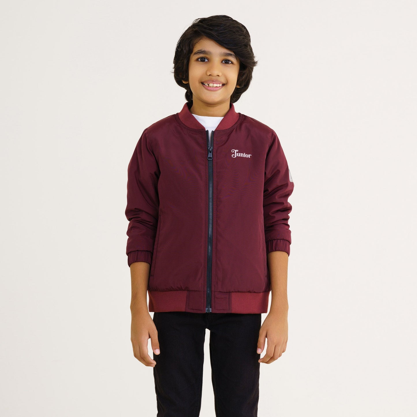 Baby Boy's Maroon Bomber Jacket