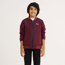 Load image into Gallery viewer, Baby Boy&#39;s Maroon Bomber Jacket
