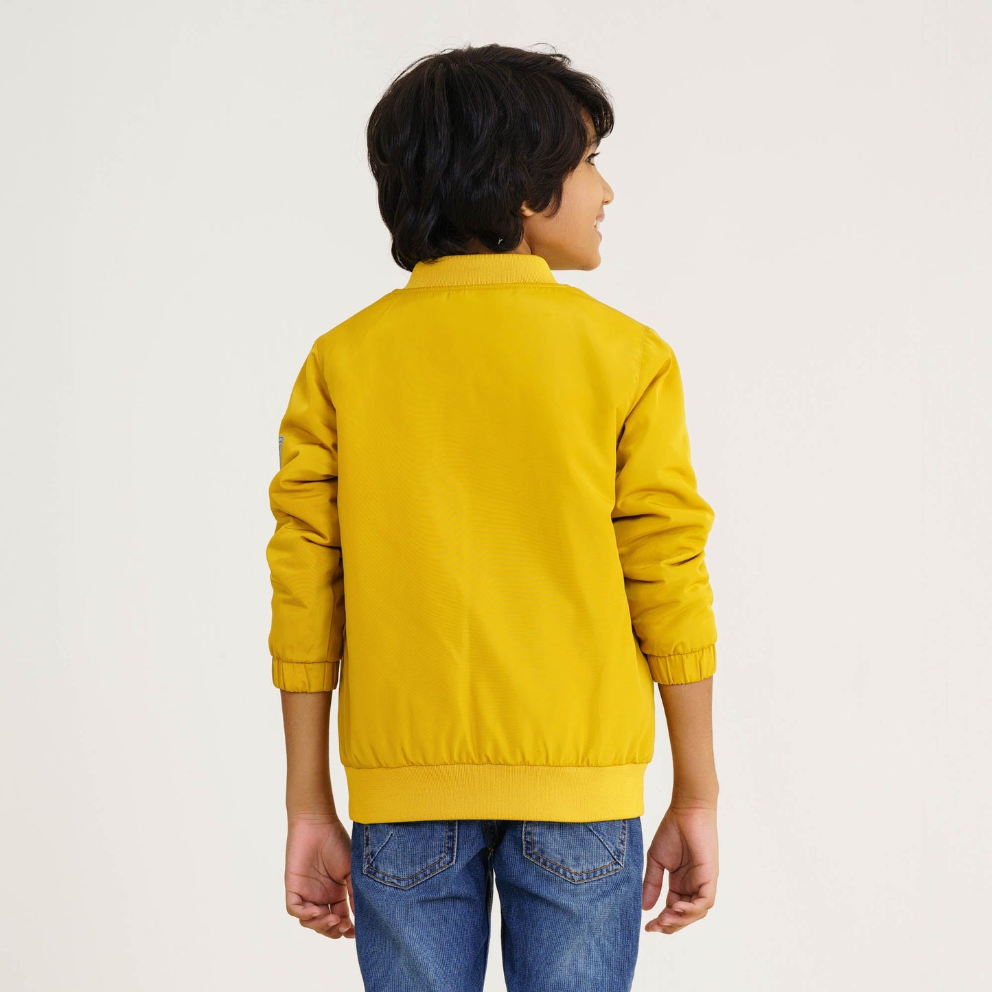 Baby Boys Mustard Bomber Jacket