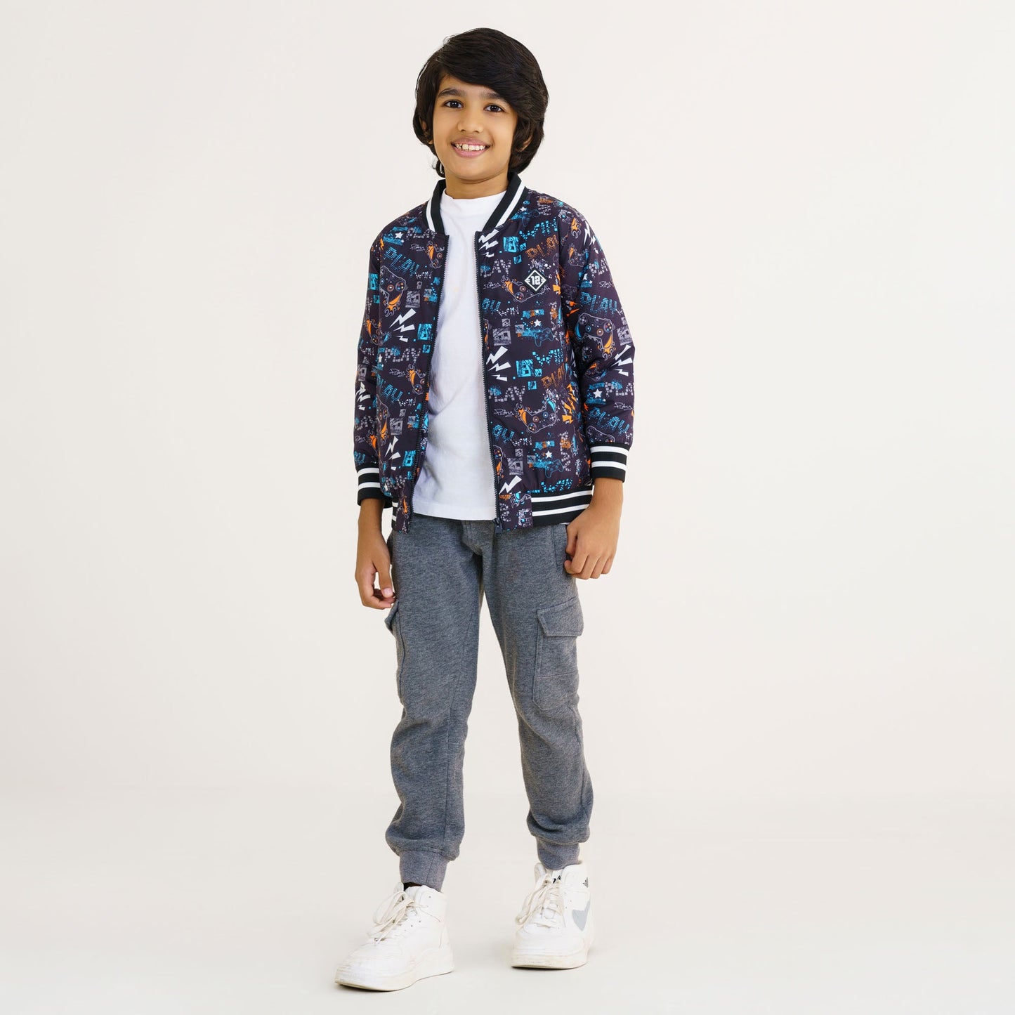 Baby Boy's Black Bomber