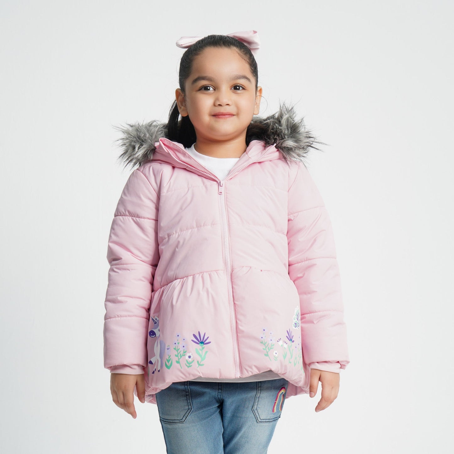Baby Girl's Pink Quilted Jacket