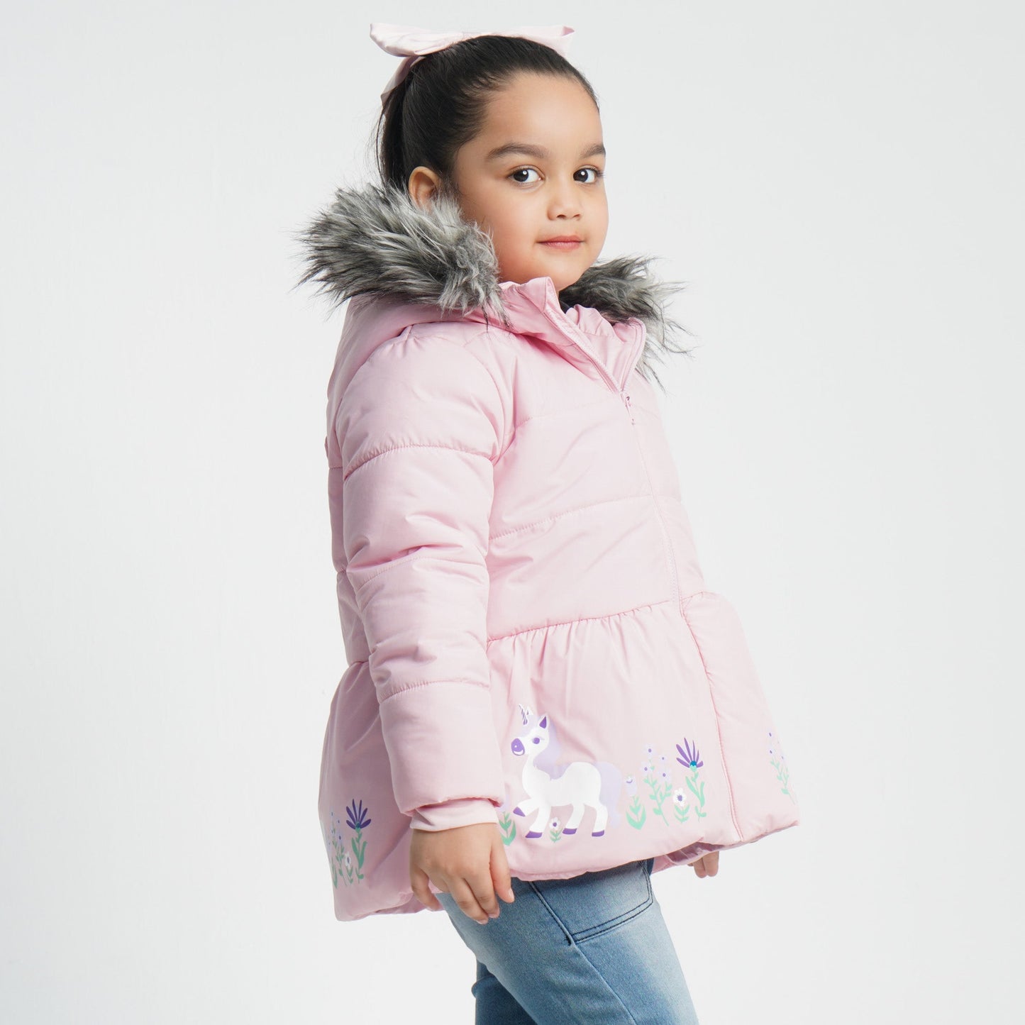 Baby Girl's Pink Quilted Jacket