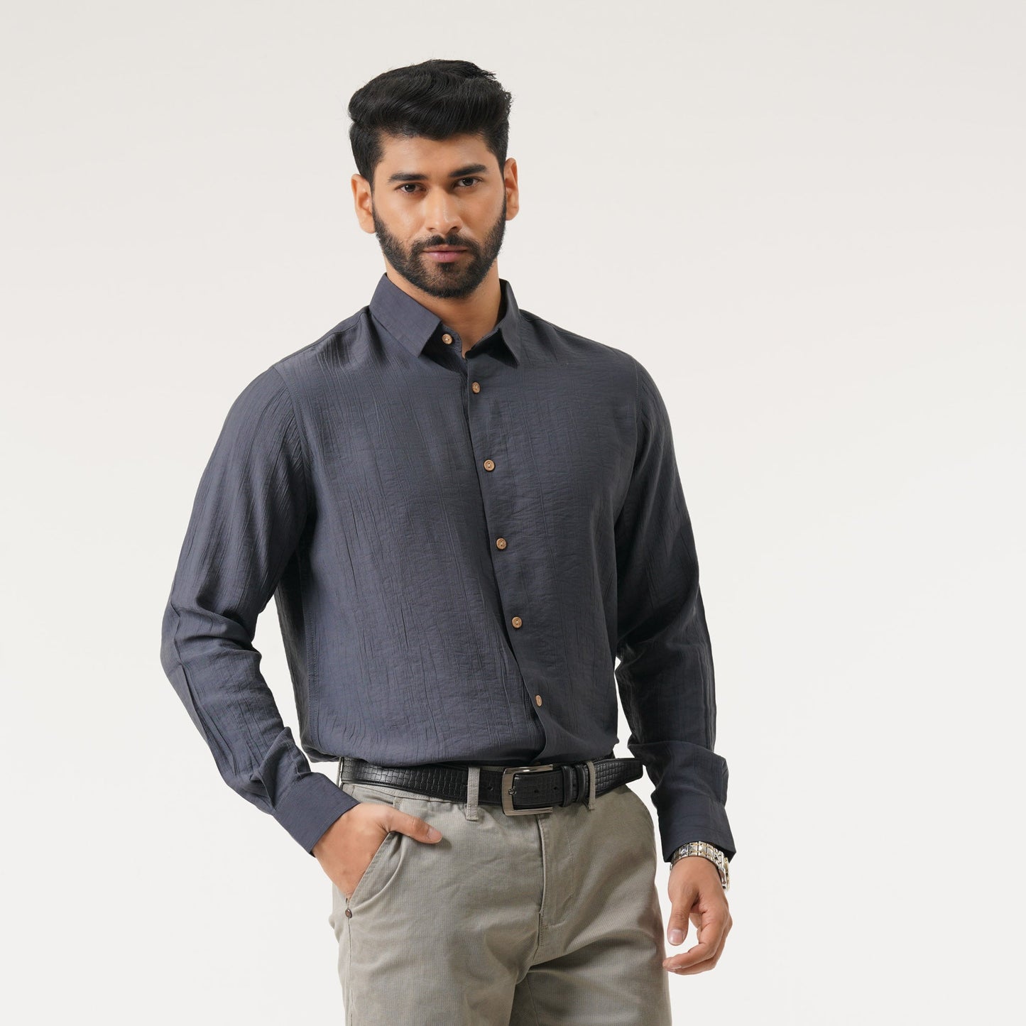 Mens L/S Dark Blue Shirt