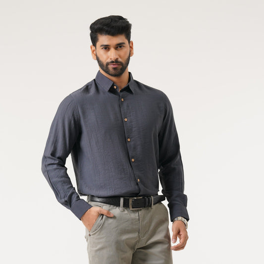 Mens L/S Dark Blue Shirt