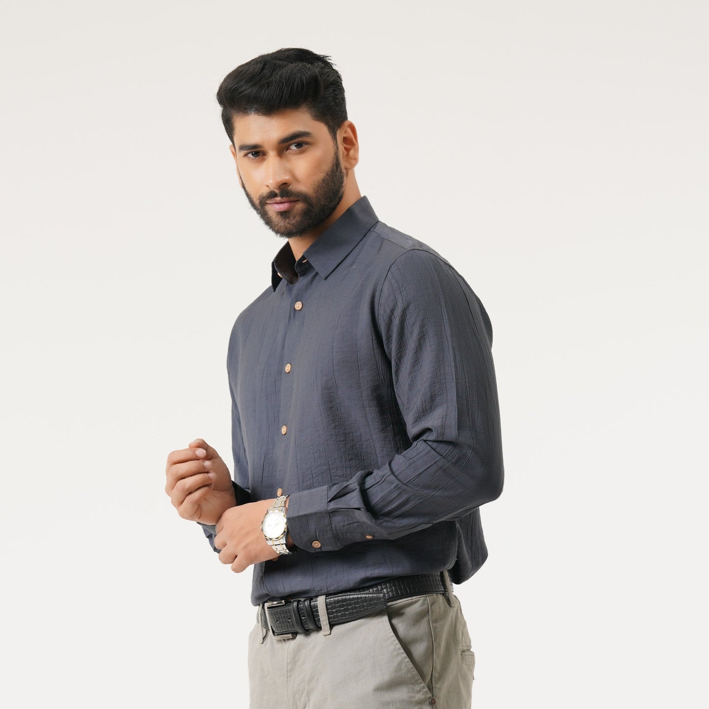 Mens L/S Dark Blue Shirt