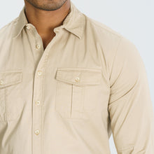 Load image into Gallery viewer, MENS LS SHIRT-BEIGE
