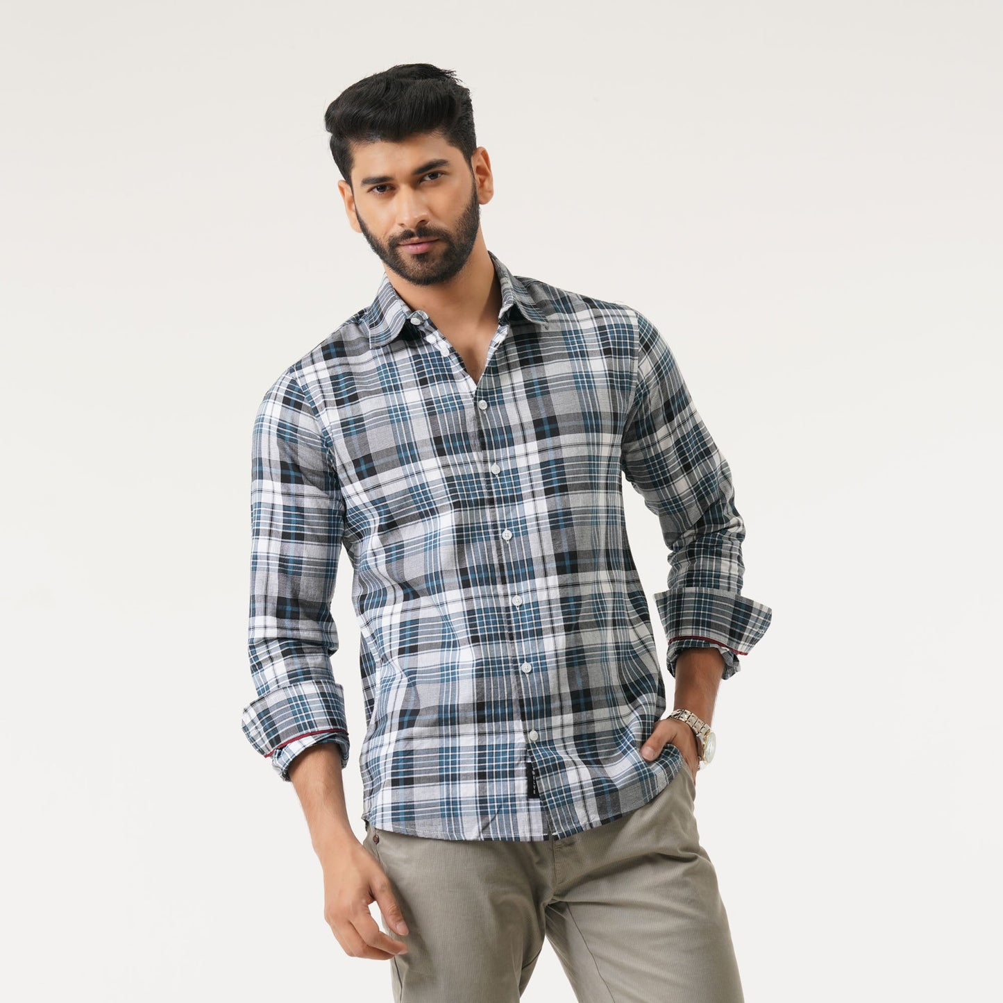 Mens Paste Check L/S Shirt