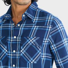 Load image into Gallery viewer, Men&#39;s Blue Check Shirt
