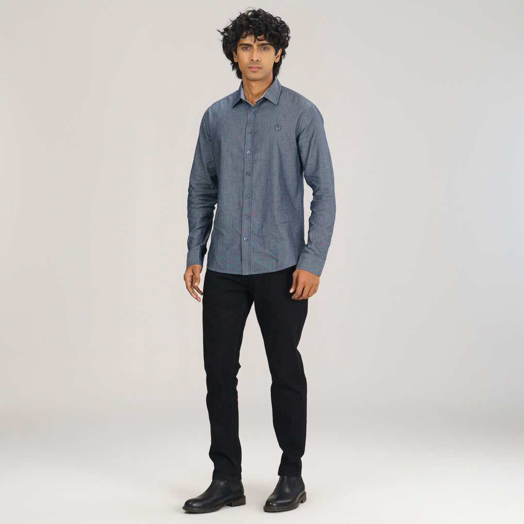 Mens Grey L/S Shirt