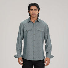 Load image into Gallery viewer, MENS L/S SHIRT-AOP GREEN
