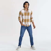 Load image into Gallery viewer, Men&#39;s Mustard Check Shirt
