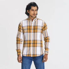 Load image into Gallery viewer, Men&#39;s Mustard Check Shirt
