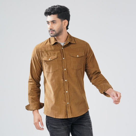 Mens Brown Shirt