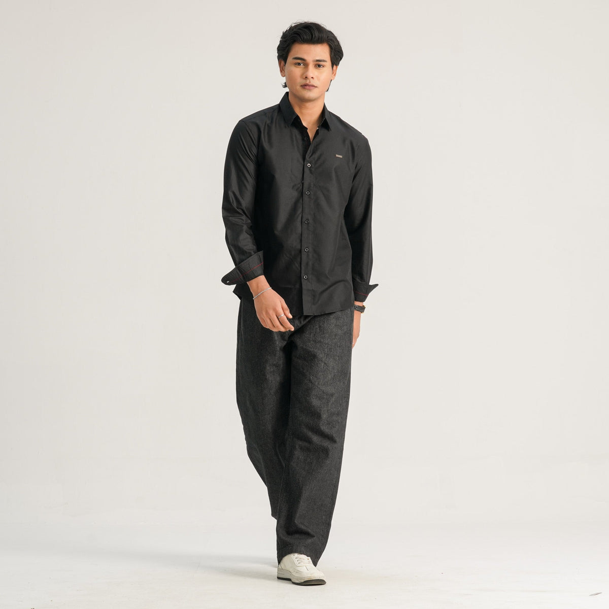 Mens Black Casual Shirt