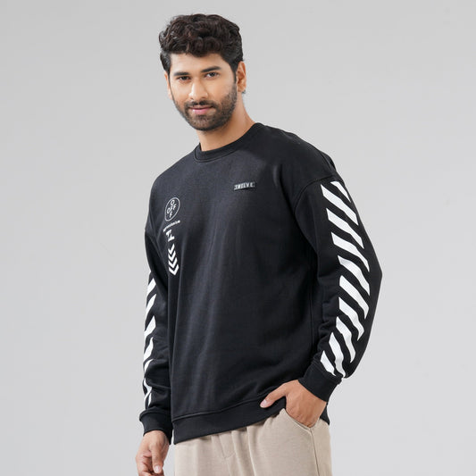 Mens Black Sweat Shirt