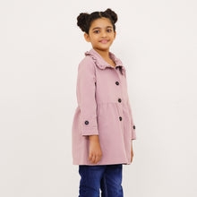 Load image into Gallery viewer, Baby Girl&#39;s Peach Pink Trench Coat
