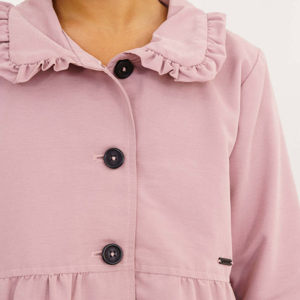 Baby Girl's Peach Pink Trench Coat