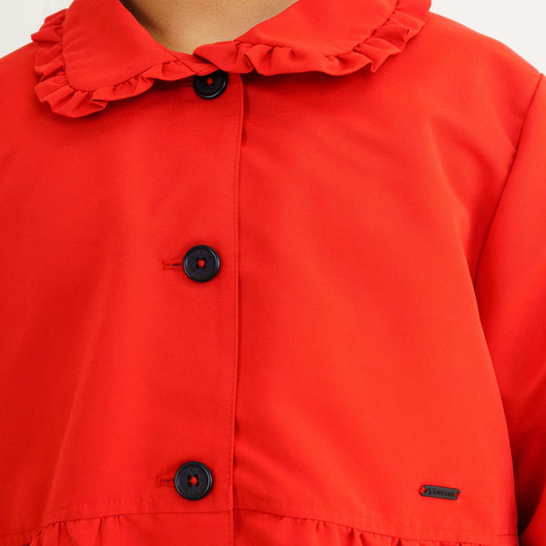 Girls Red Trench Coat