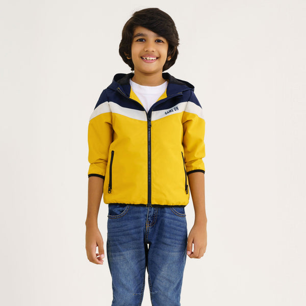 Baby Boy's Mustard & Navy  Jacket