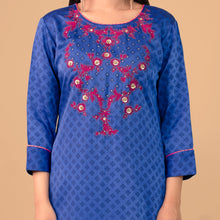 Load image into Gallery viewer, Ladies Kurti-Royal Blue
