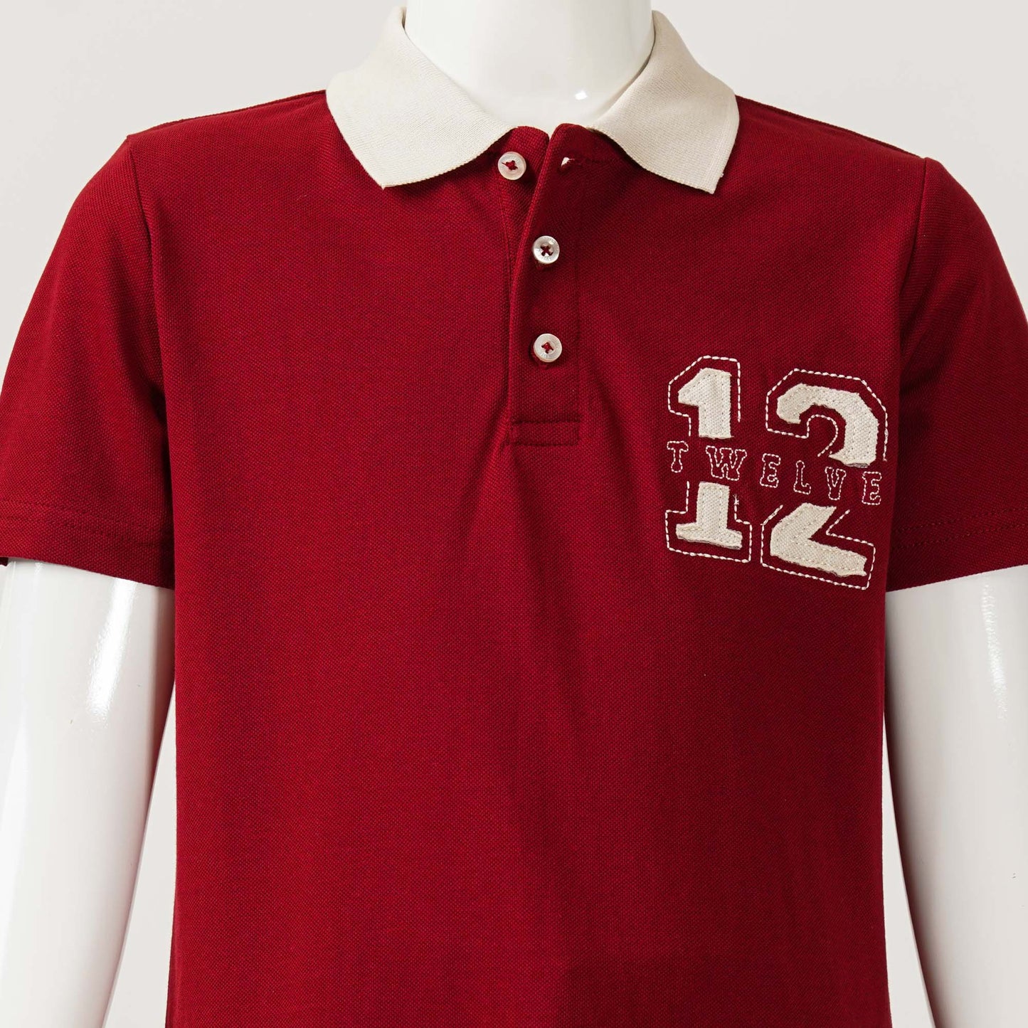 Boys Maroon Polo