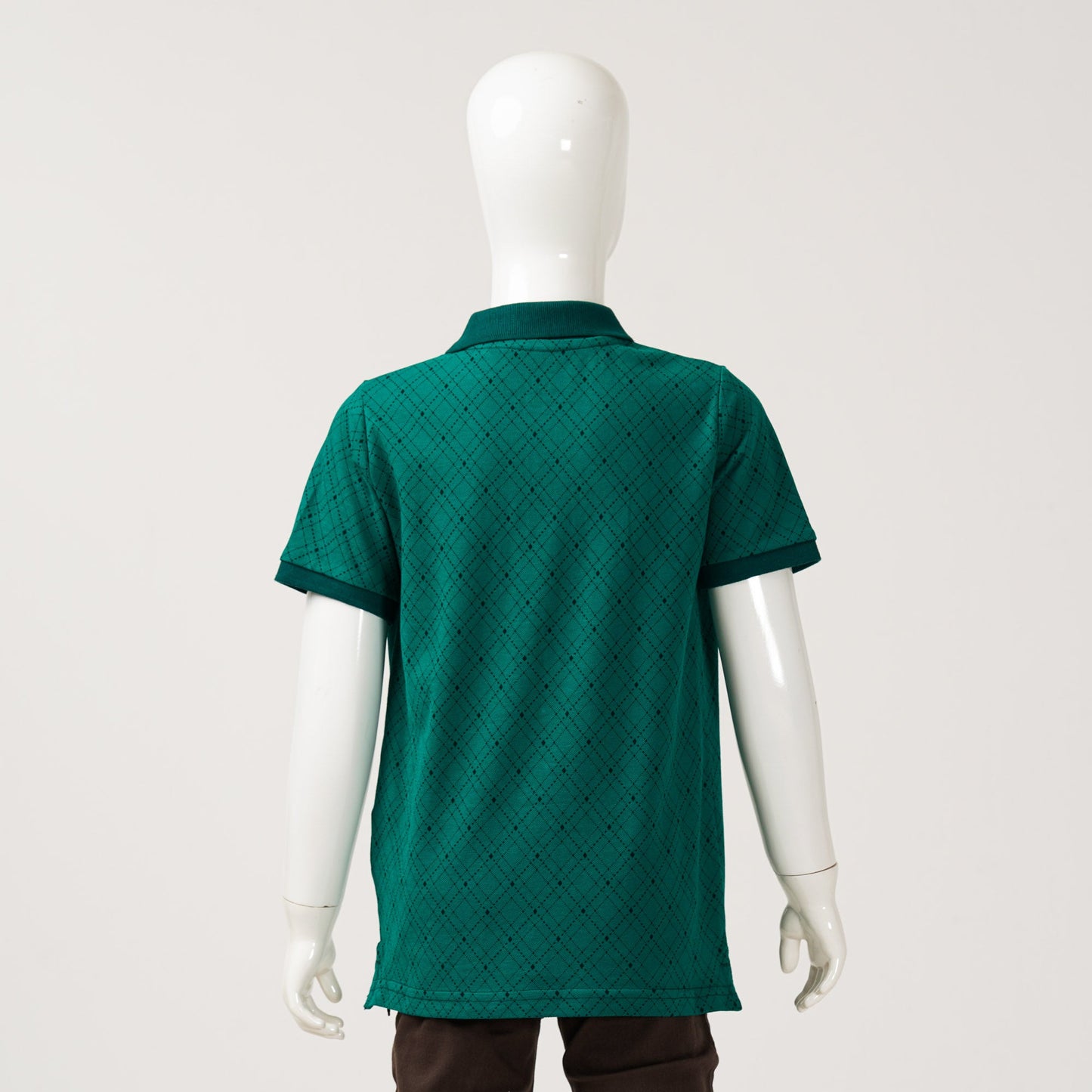 Boys Green Aop Polo Shirt
