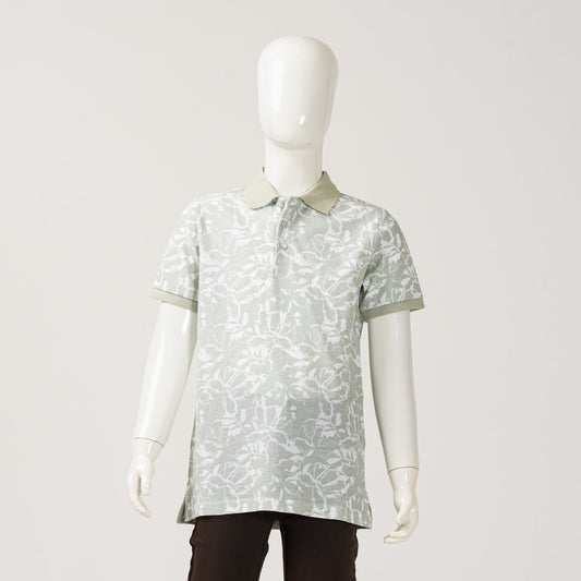 Boys Light Green Polo