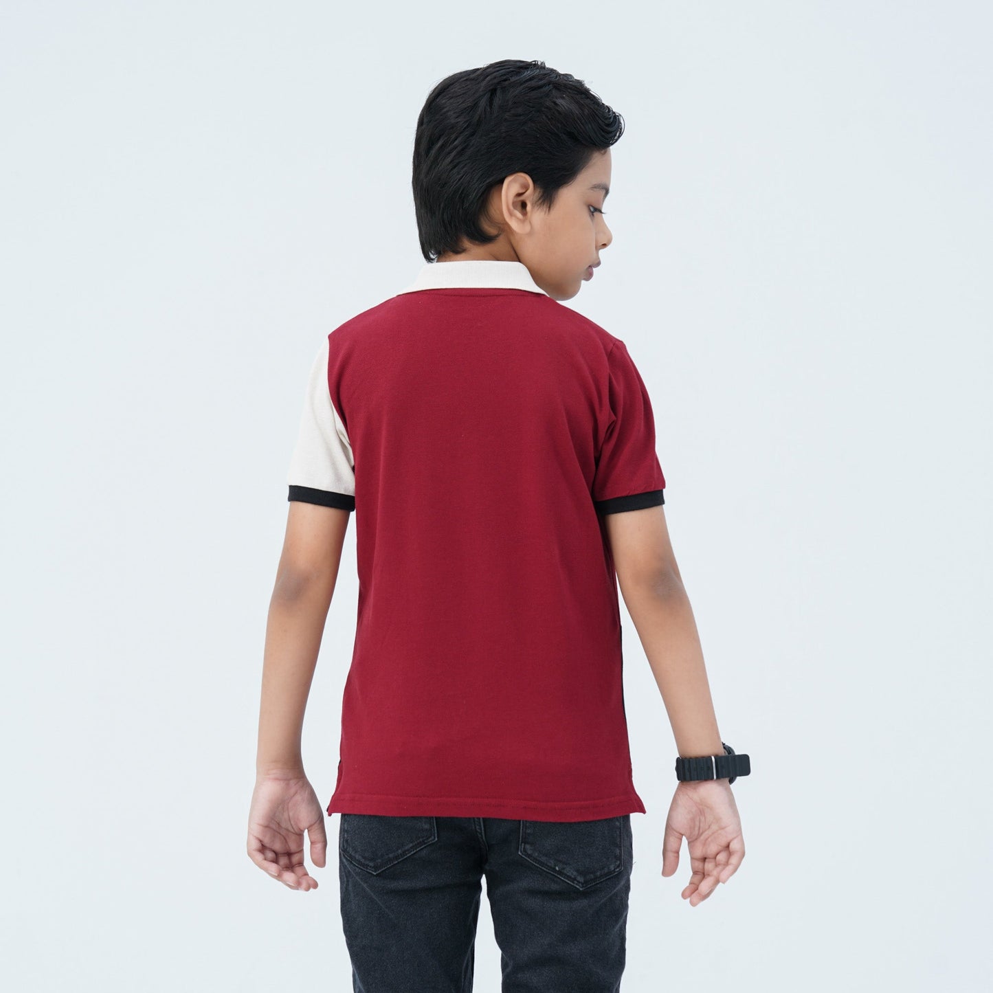 Boy's Multicolor Cotton Polo