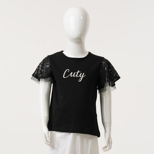 Girls Black T-shirt