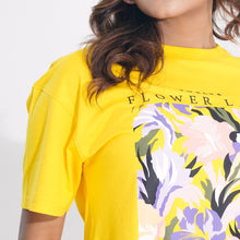 Load image into Gallery viewer, Women Mustard Crop T-Shirt
